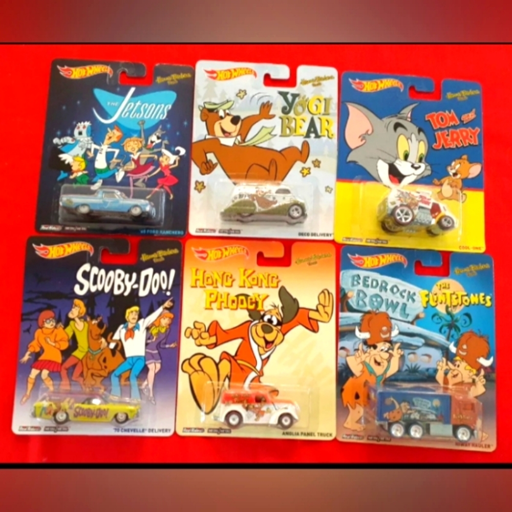 HOT WHEELS™️ 2013 Hanna Barbera Set (6) Cartoon Classics FULLSET💲 RARE💲